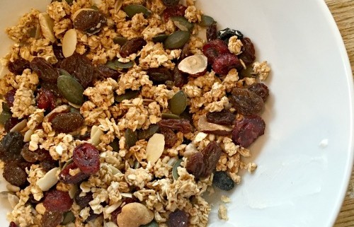 homemade granola healthy snack