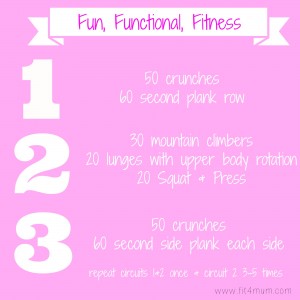 Fun functional fitness